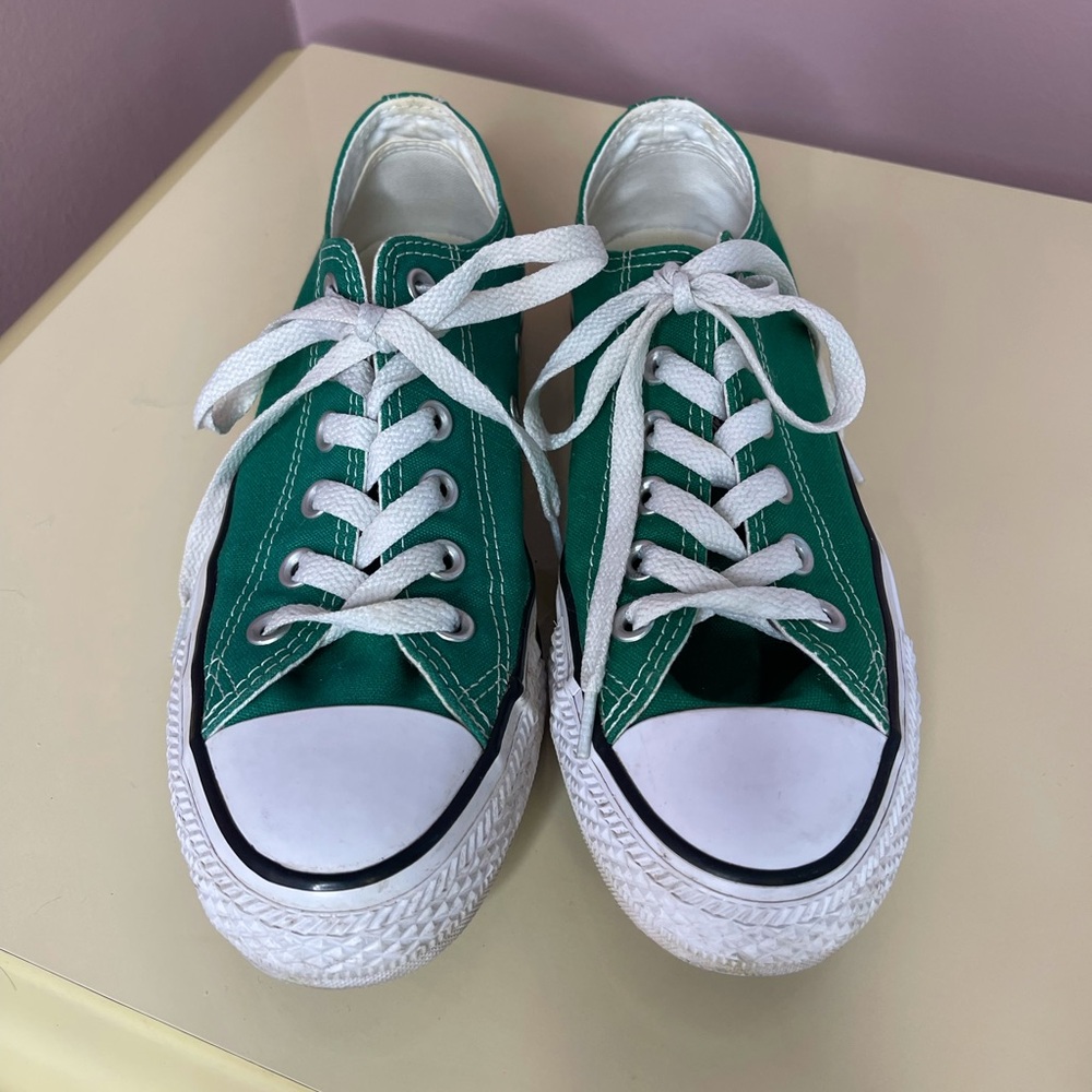 Green Low Top Converse